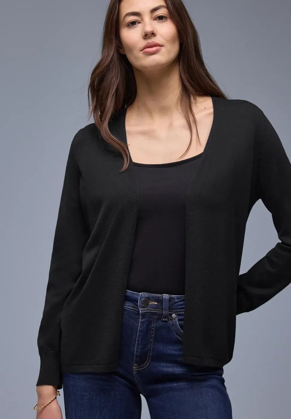 Cardigan en couleur unie
