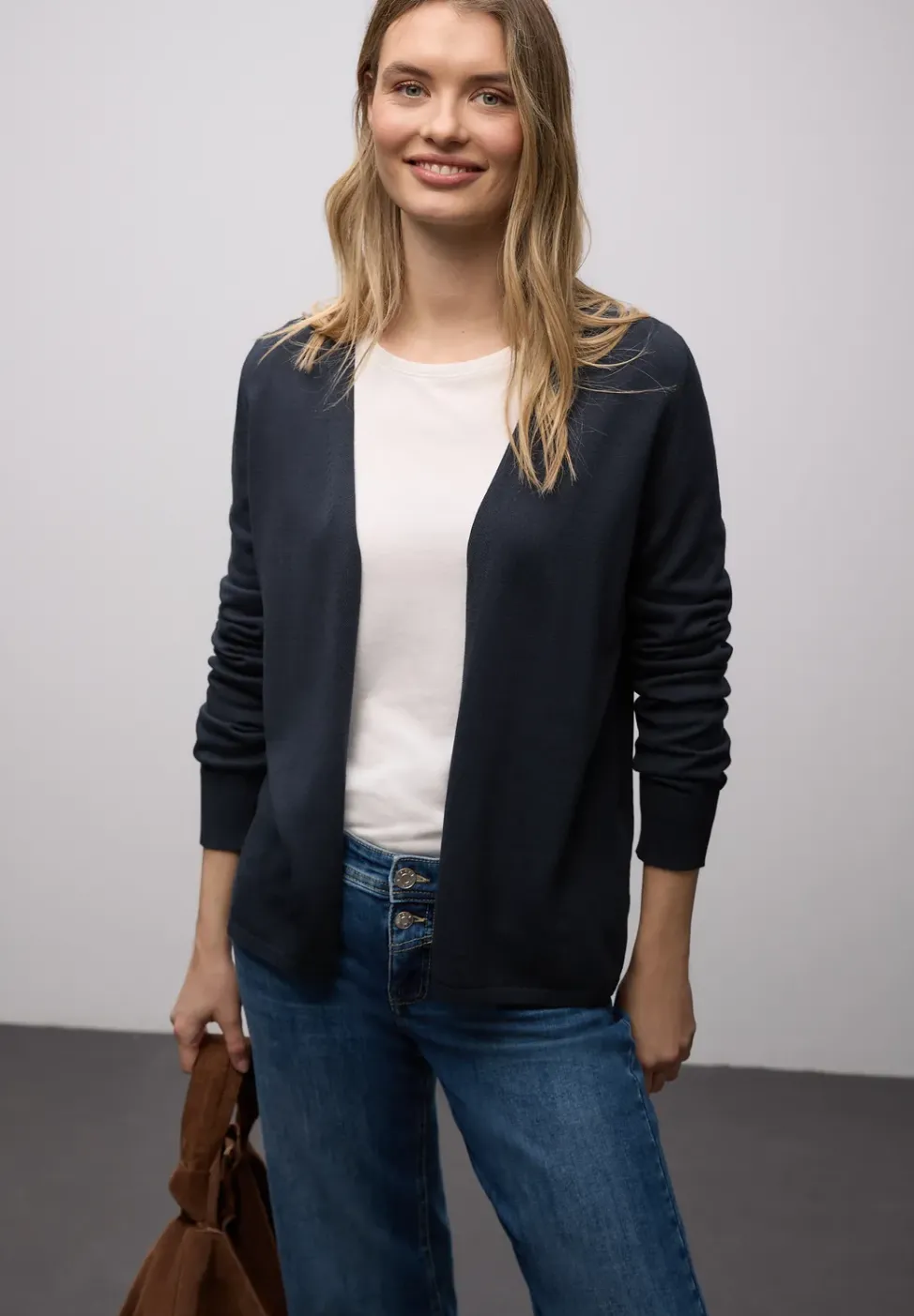 Cardigan en couleur unie
