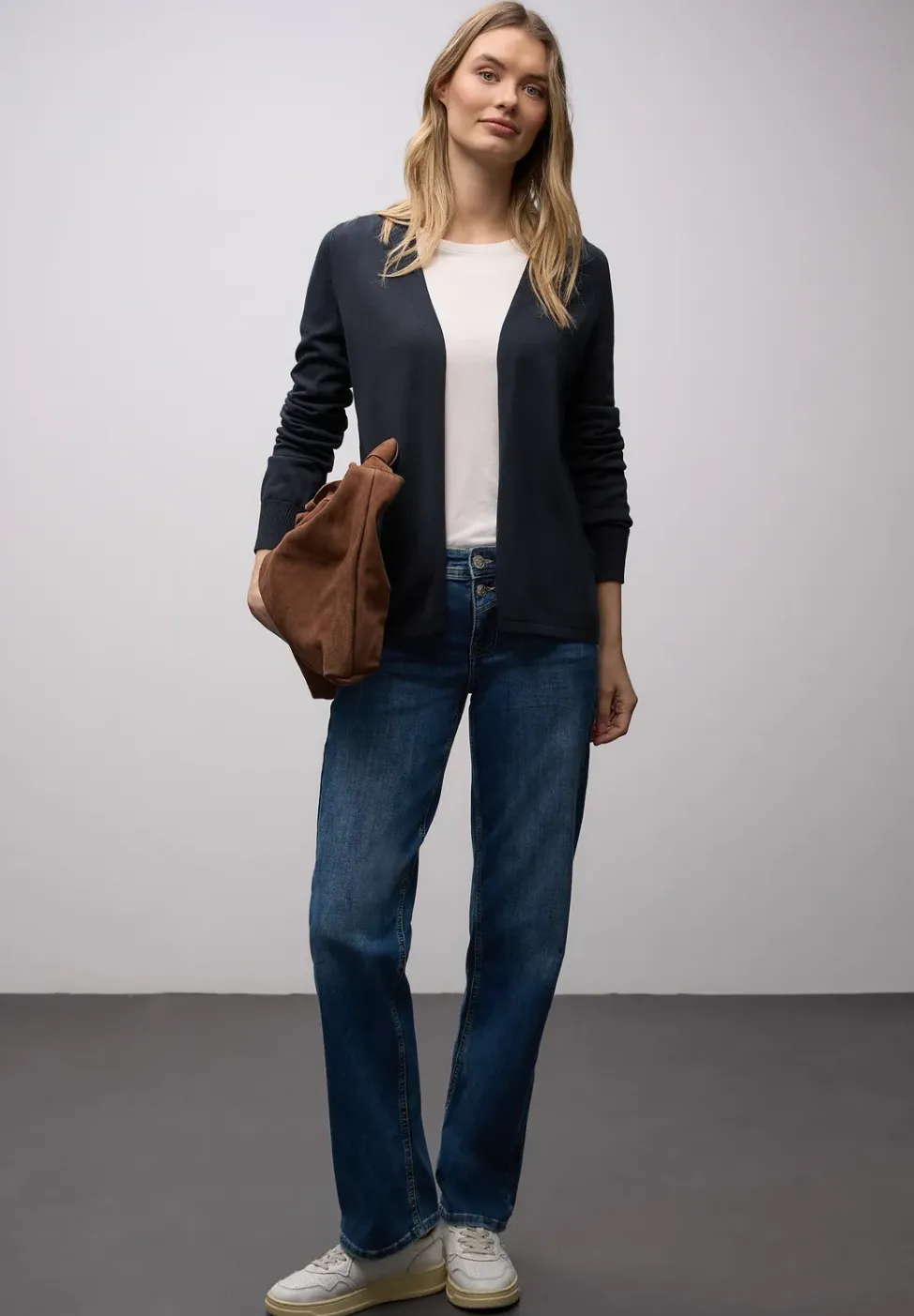 Cardigan en couleur unie
