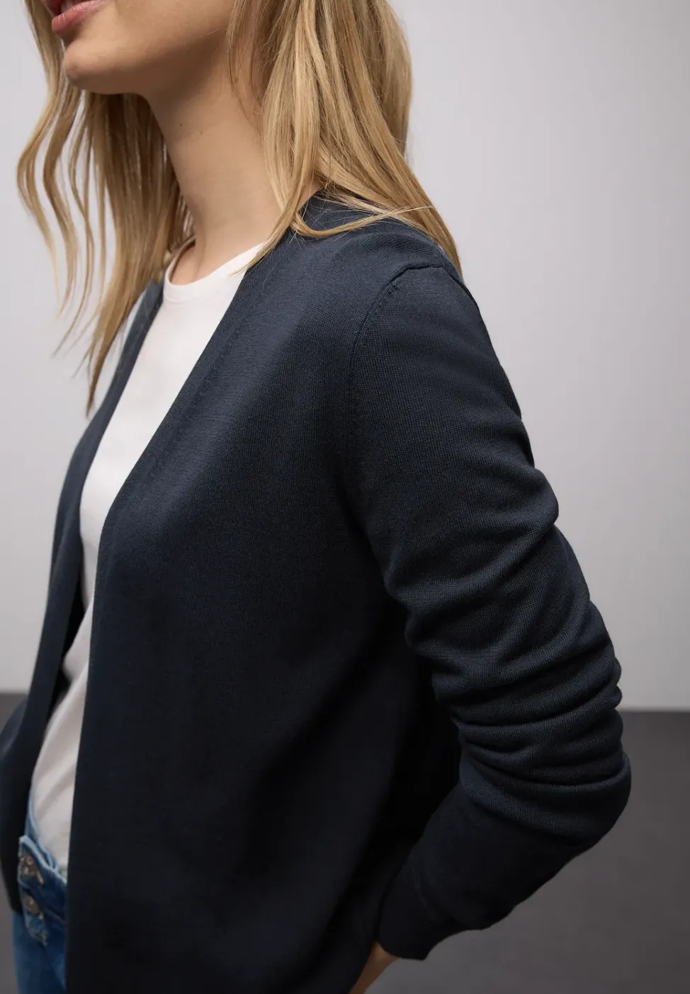 Cardigan en couleur unie