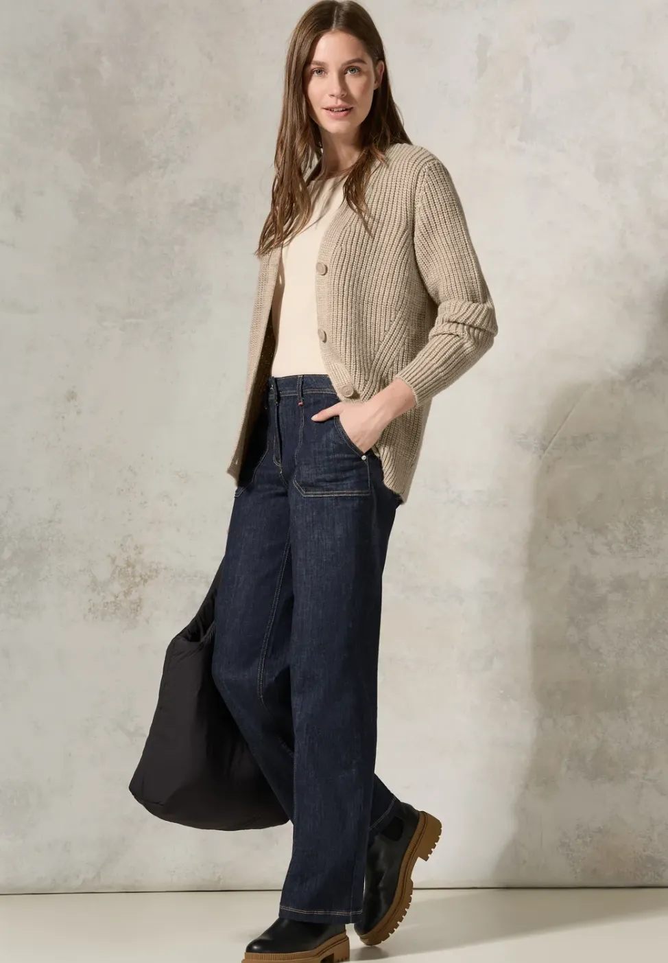 Cardigan en grosse maille