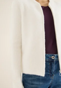 Cardigan jacquard avec fermeture éclair