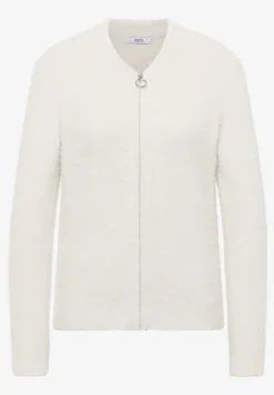 Cardigan jacquard avec fermeture éclair