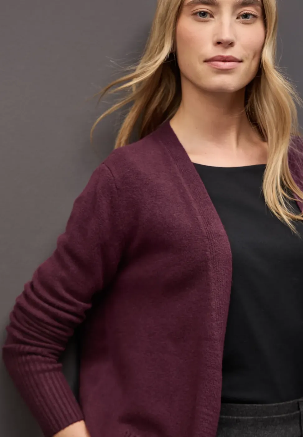 Cardigan ouvert