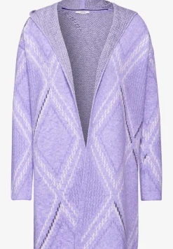 Cardigan ouvert avec capuche
