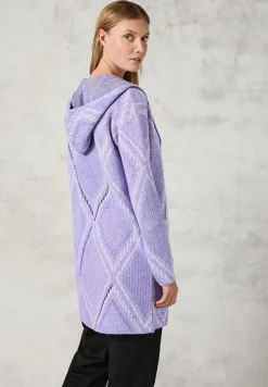 Cardigan ouvert avec capuche