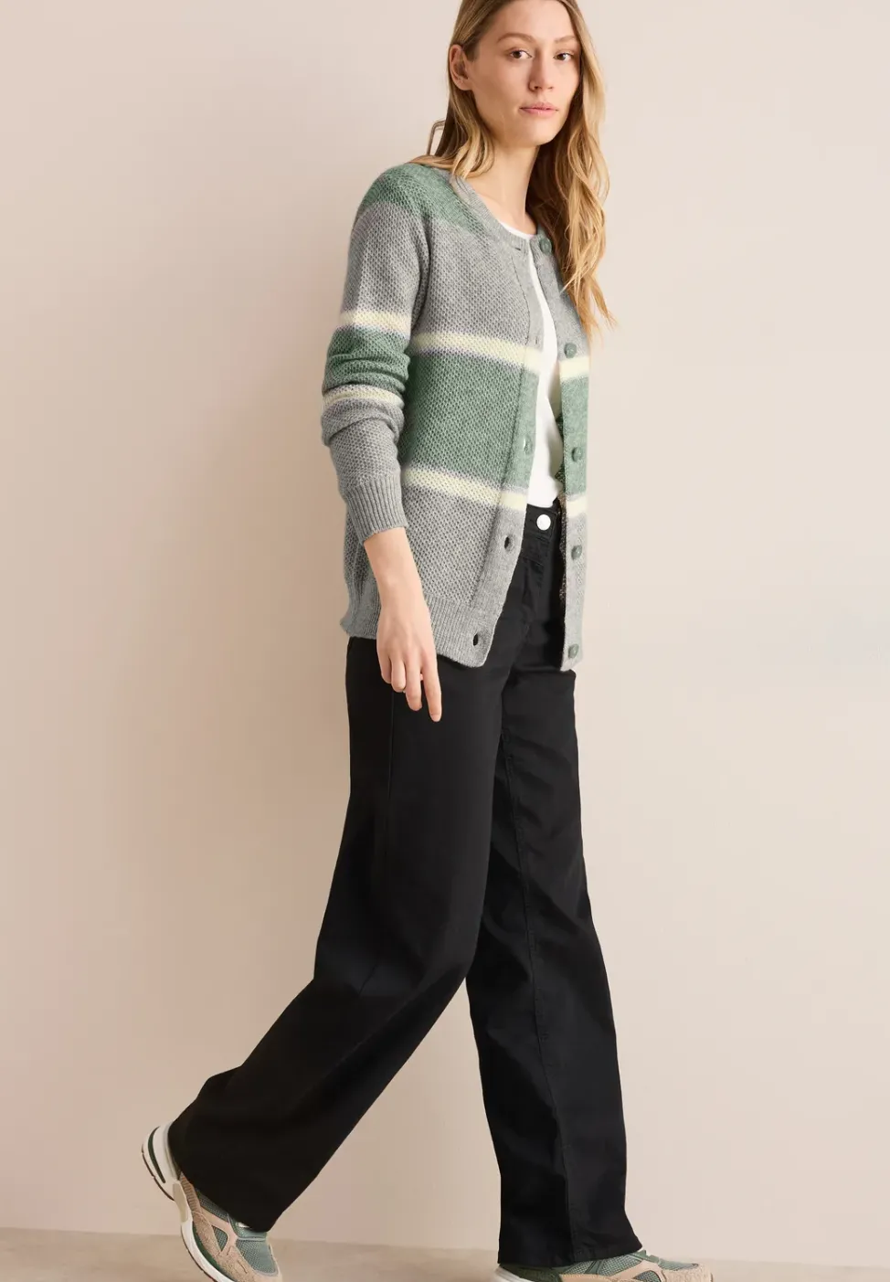 Cardigan rayé