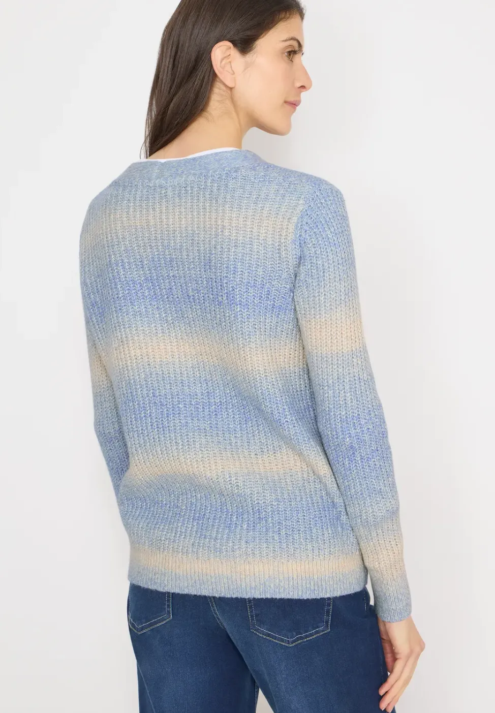 Cardigan Space Dye V-Neck