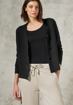 Cardigan à structure mixte