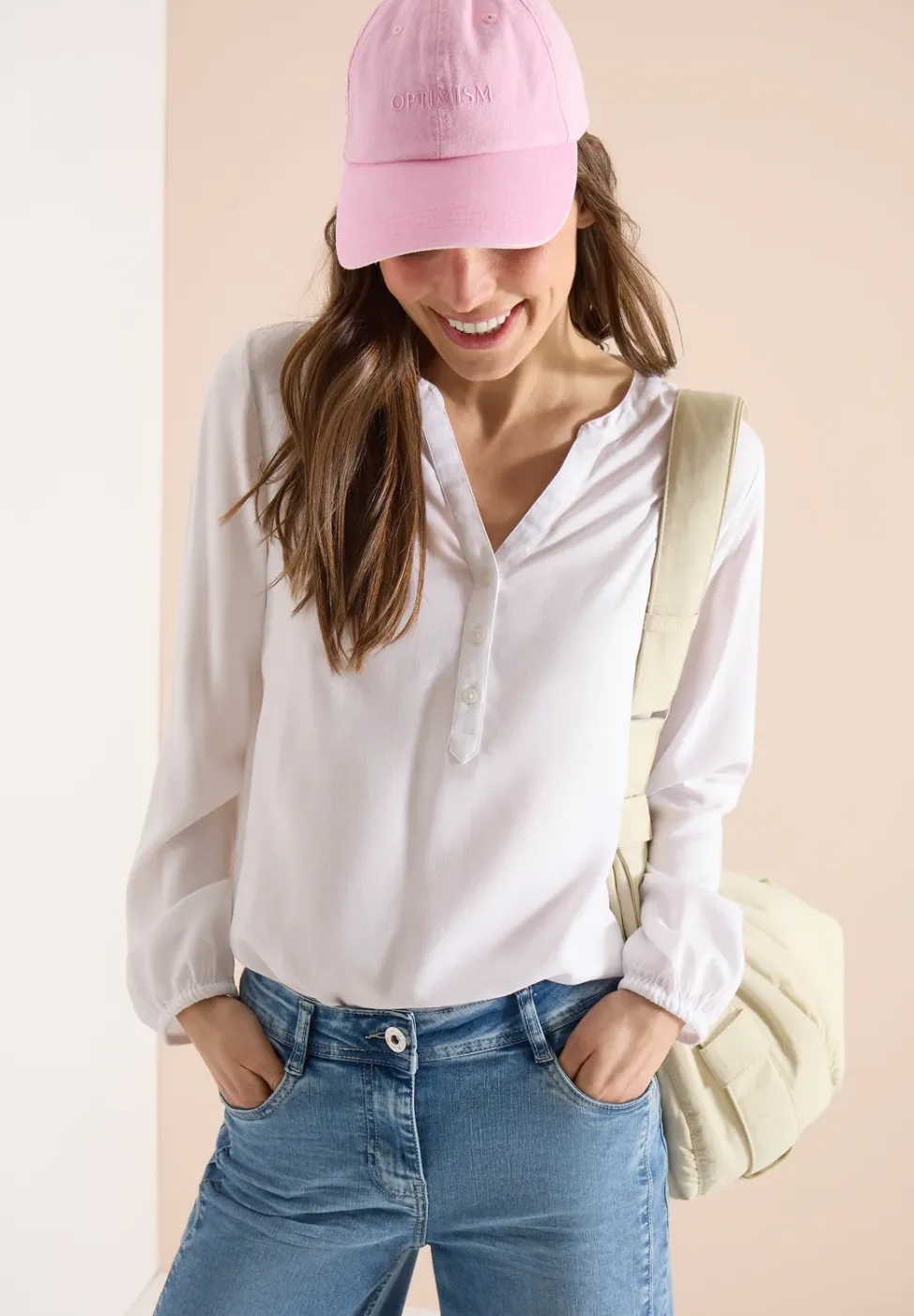 Casquette en coton avec broderie