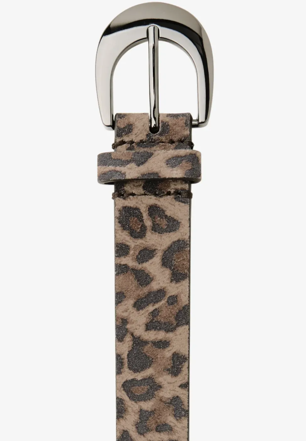 Ceinture en similicuir imprimé léopard