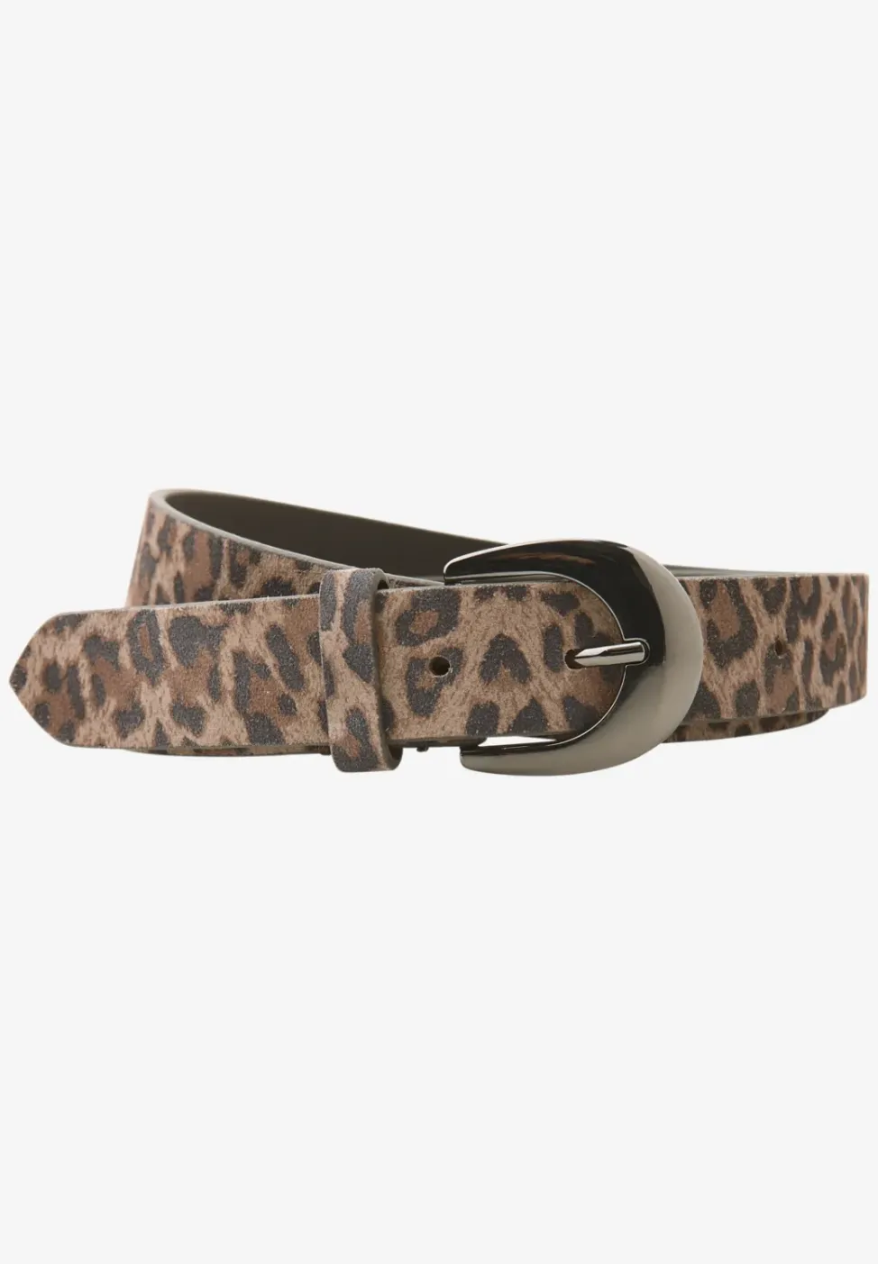 Ceinture en similicuir imprimé léopard