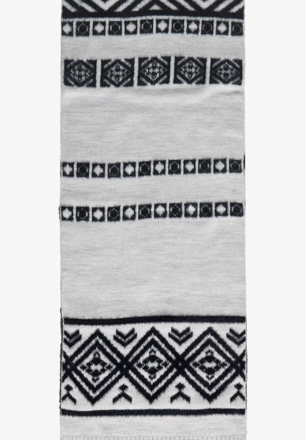 Écharpe tricotée à motifs