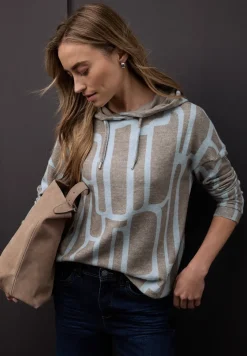 Chemise à capuche à motifs