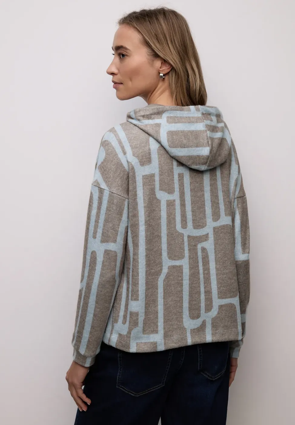 Chemise à capuche à motifs