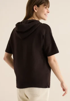 Chemise à capuche en couleur unie
