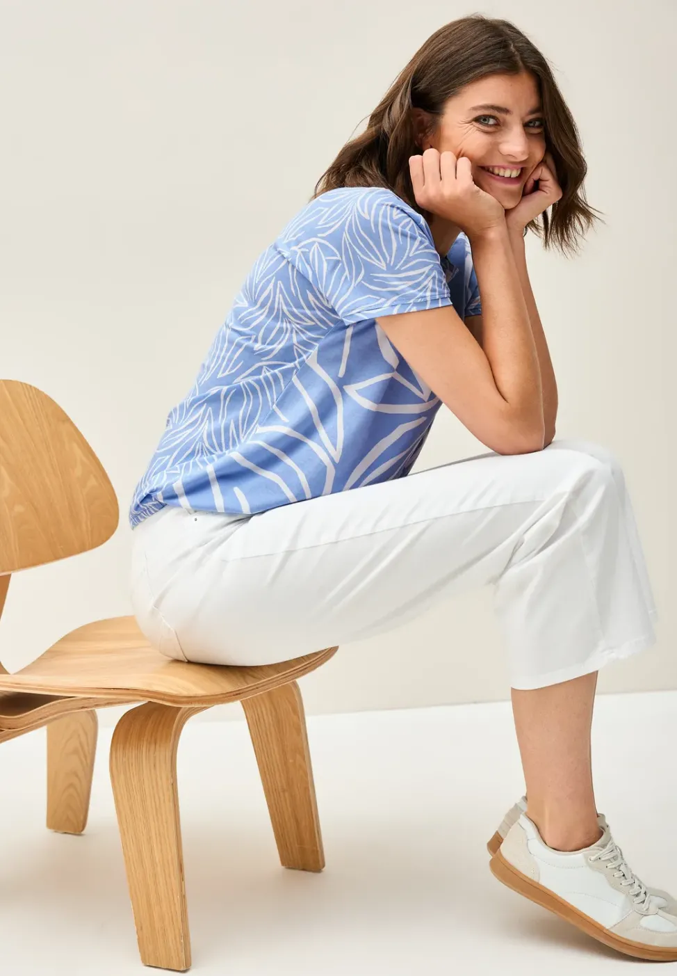 Chemise à imprimé mixte