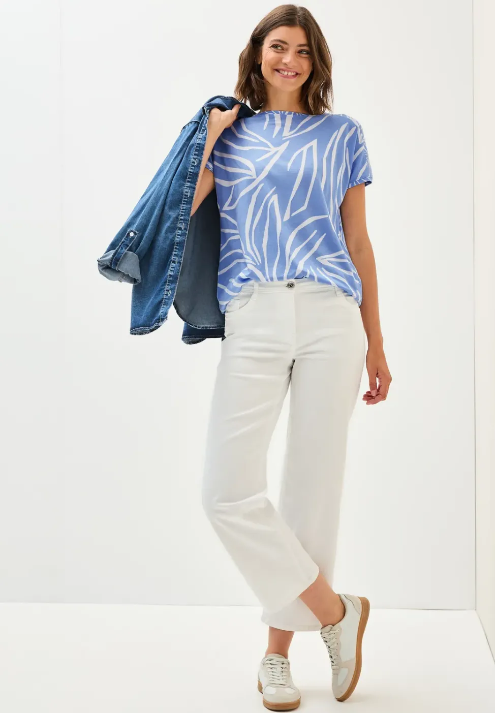 Chemise à imprimé mixte