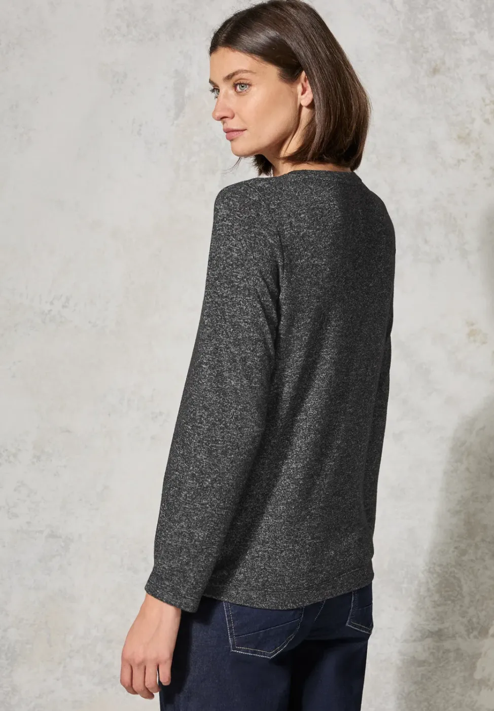 Chemise à look mélangé