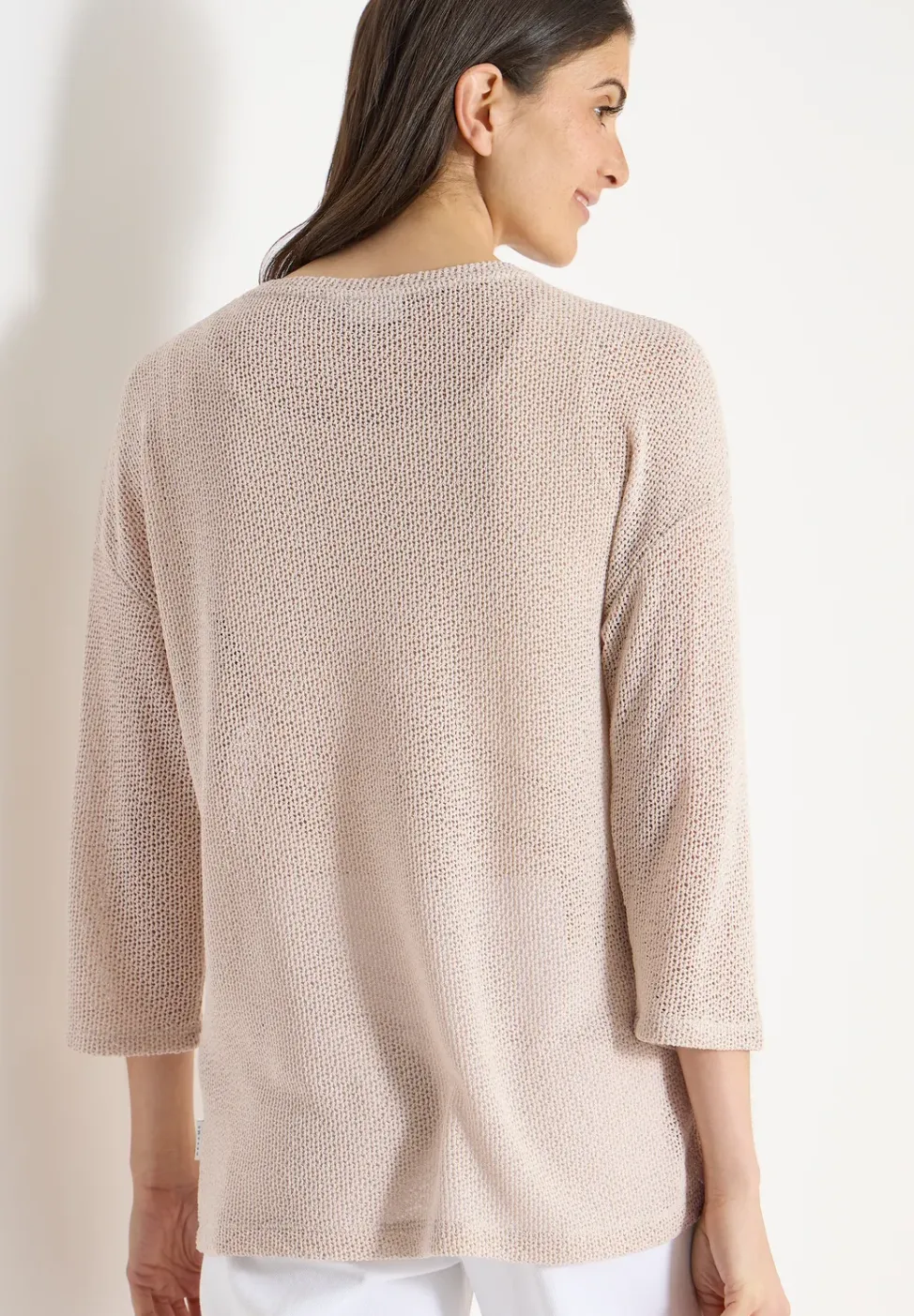 chemise à manches 3/4 en look ajouré
