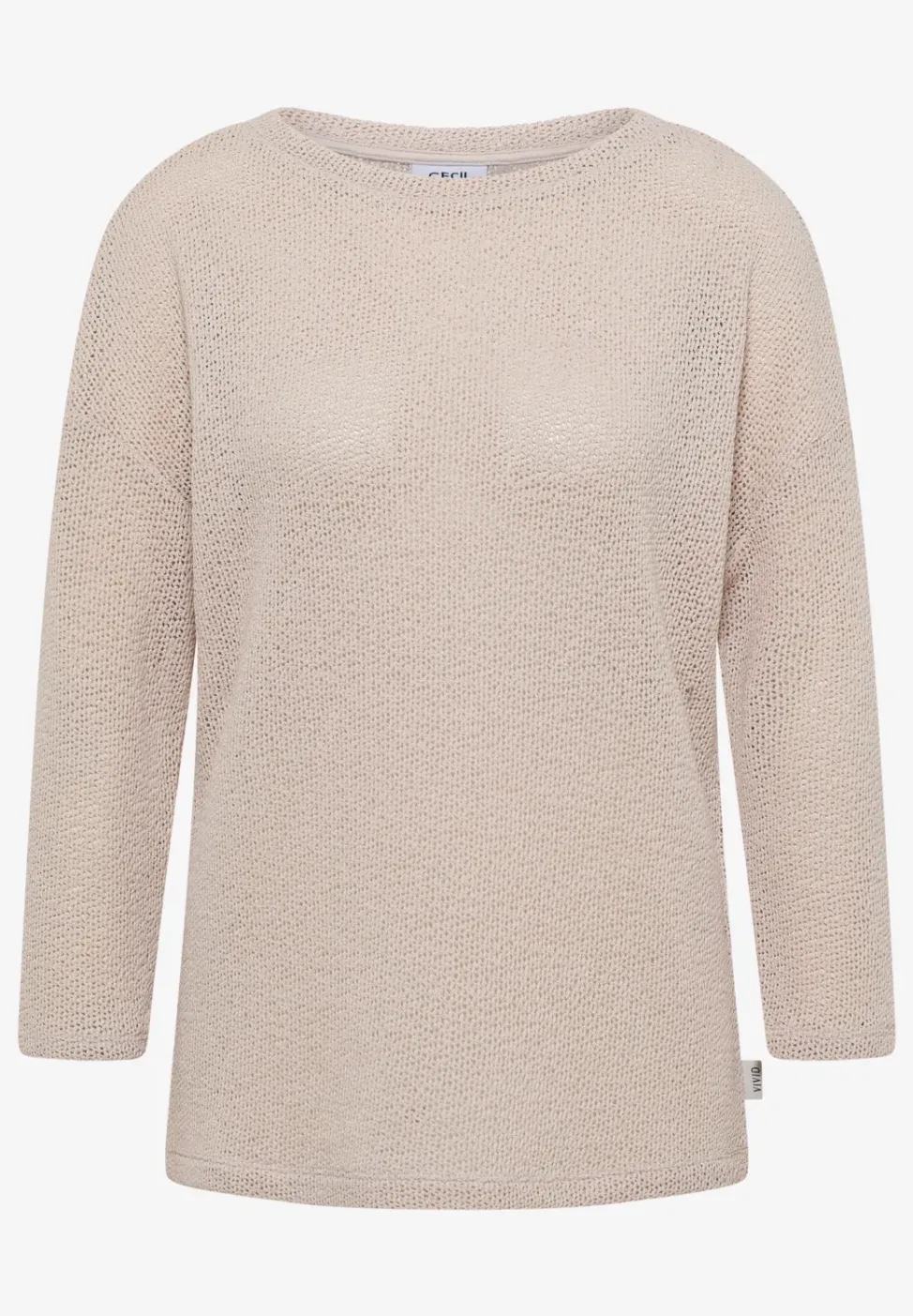 chemise à manches 3/4 en look ajouré