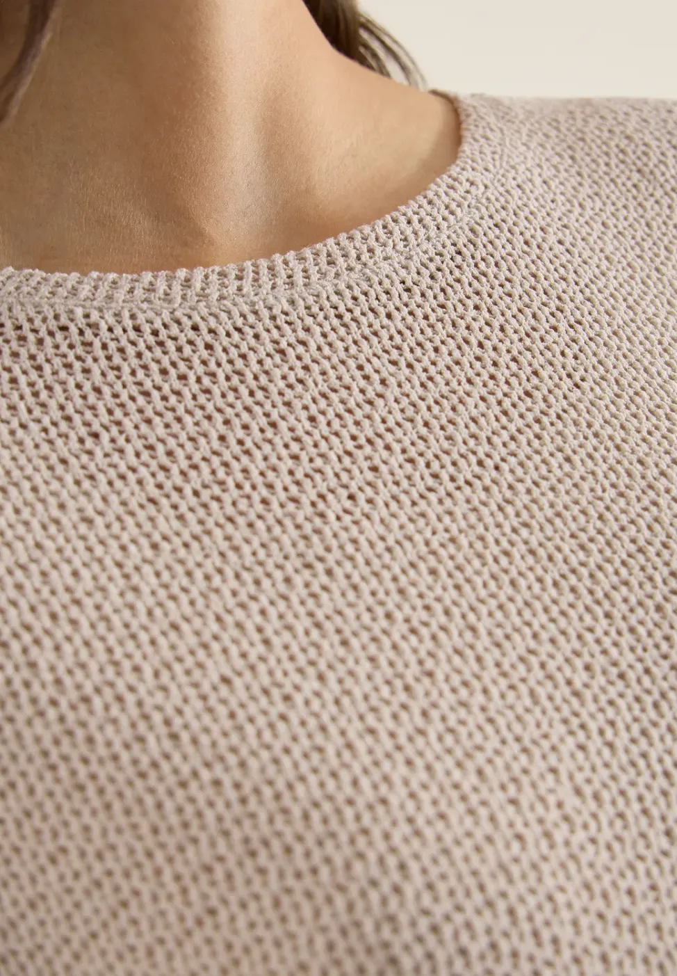 chemise à manches 3/4 en look ajouré
