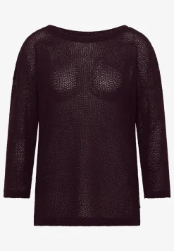 chemise à manches 3/4 en look ajouré