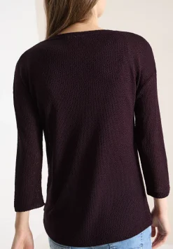 chemise à manches 3/4 en look ajouré
