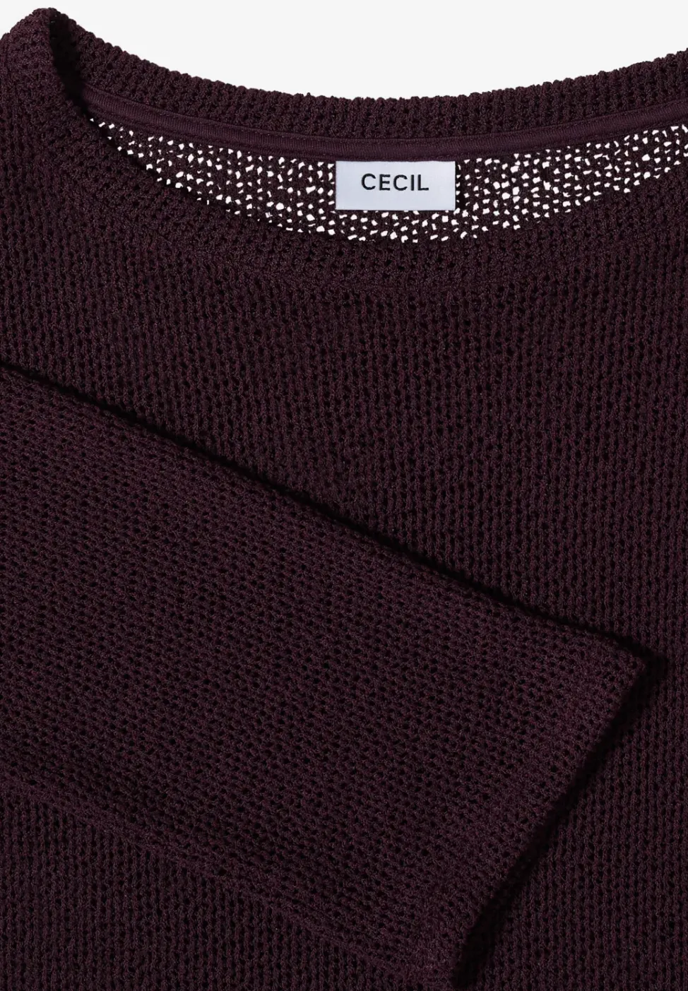 chemise à manches 3/4 en look ajouré