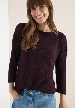 chemise à manches 3/4 en look ajouré