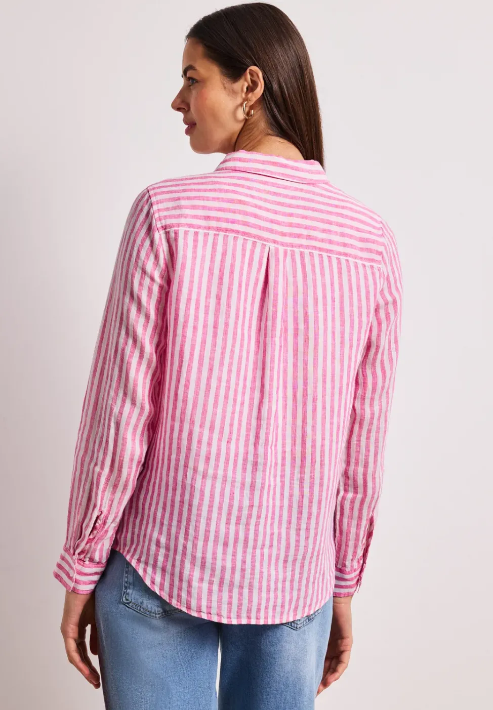 Chemise à manches longues en lin