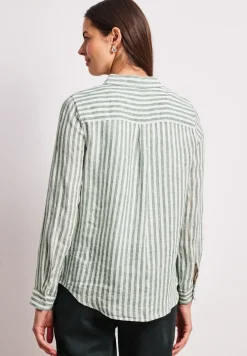 Chemise à manches longues en lin