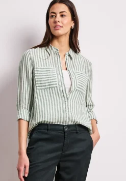 Chemise à manches longues en lin
