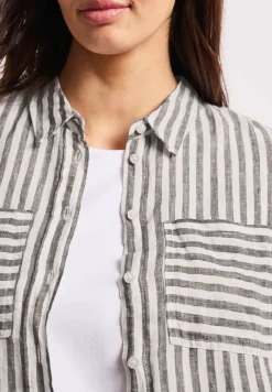 Chemise à manches longues en lin