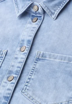 Chemise à manches longues en denim