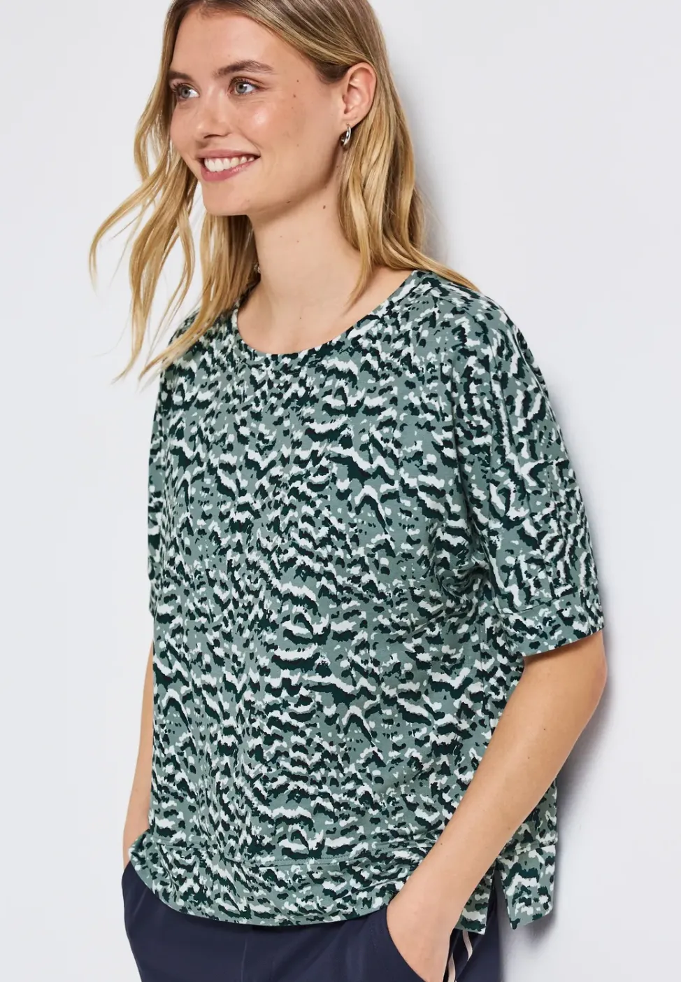 Chemise à motifs Batwing