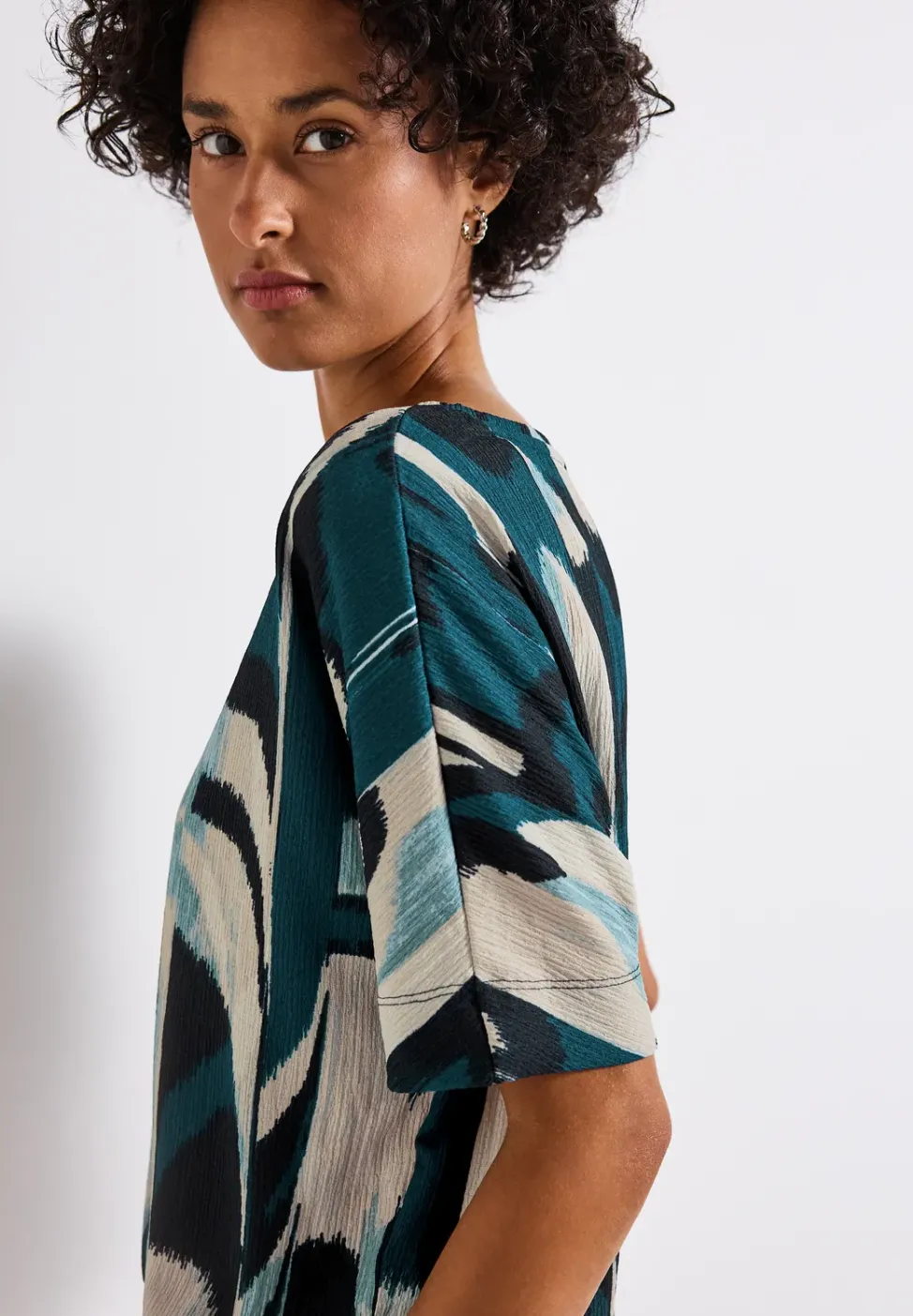 Chemise à motifs Crinkle