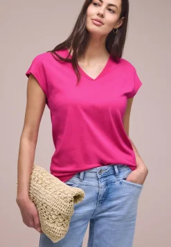 Chemise à épaules tombantes et col en V