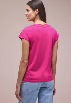 Chemise à épaules tombantes et col en V