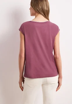 Chemise à épaules tombantes avec ruban décoratif