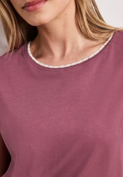 Chemise à épaules tombantes avec ruban décoratif