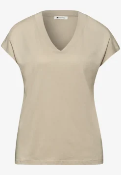 Chemise à épaules tombantes et col en V