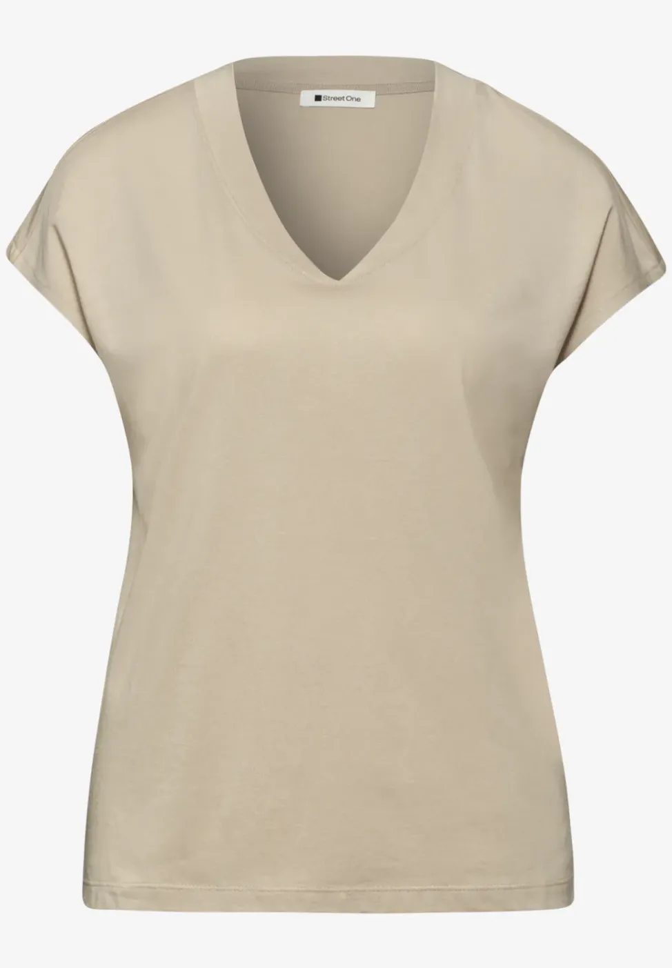 Chemise à épaules tombantes et col en V