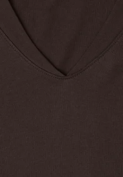 Chemise à épaules tombantes et col en V