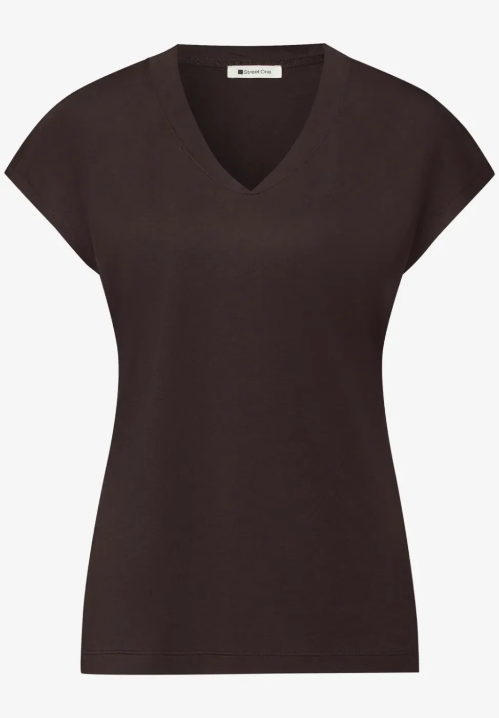 Chemise à épaules tombantes et col en V