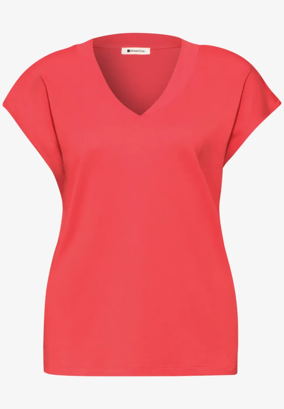 Chemise à épaules tombantes et col en V