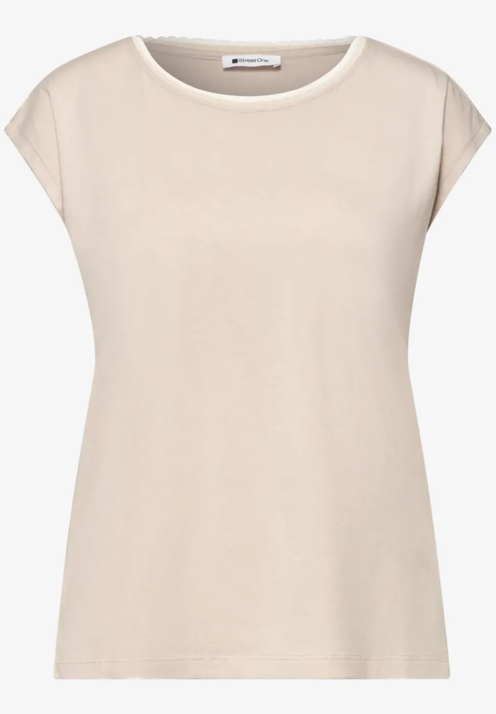 Chemise à épaules tombantes avec ruban décoratif