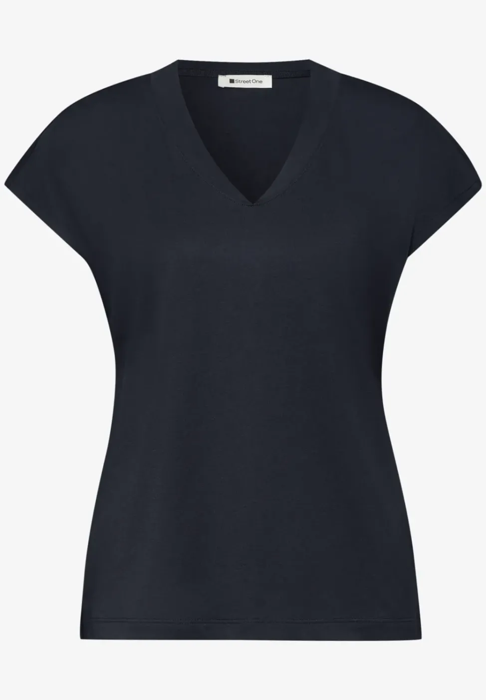 Chemise à épaules tombantes et col en V