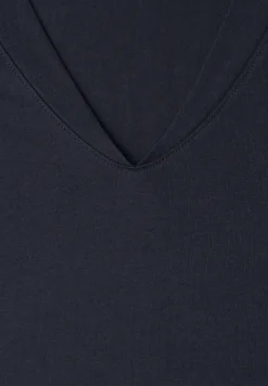 Chemise à épaules tombantes et col en V