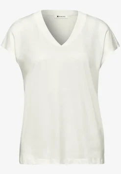 Chemise à épaules tombantes et col en V